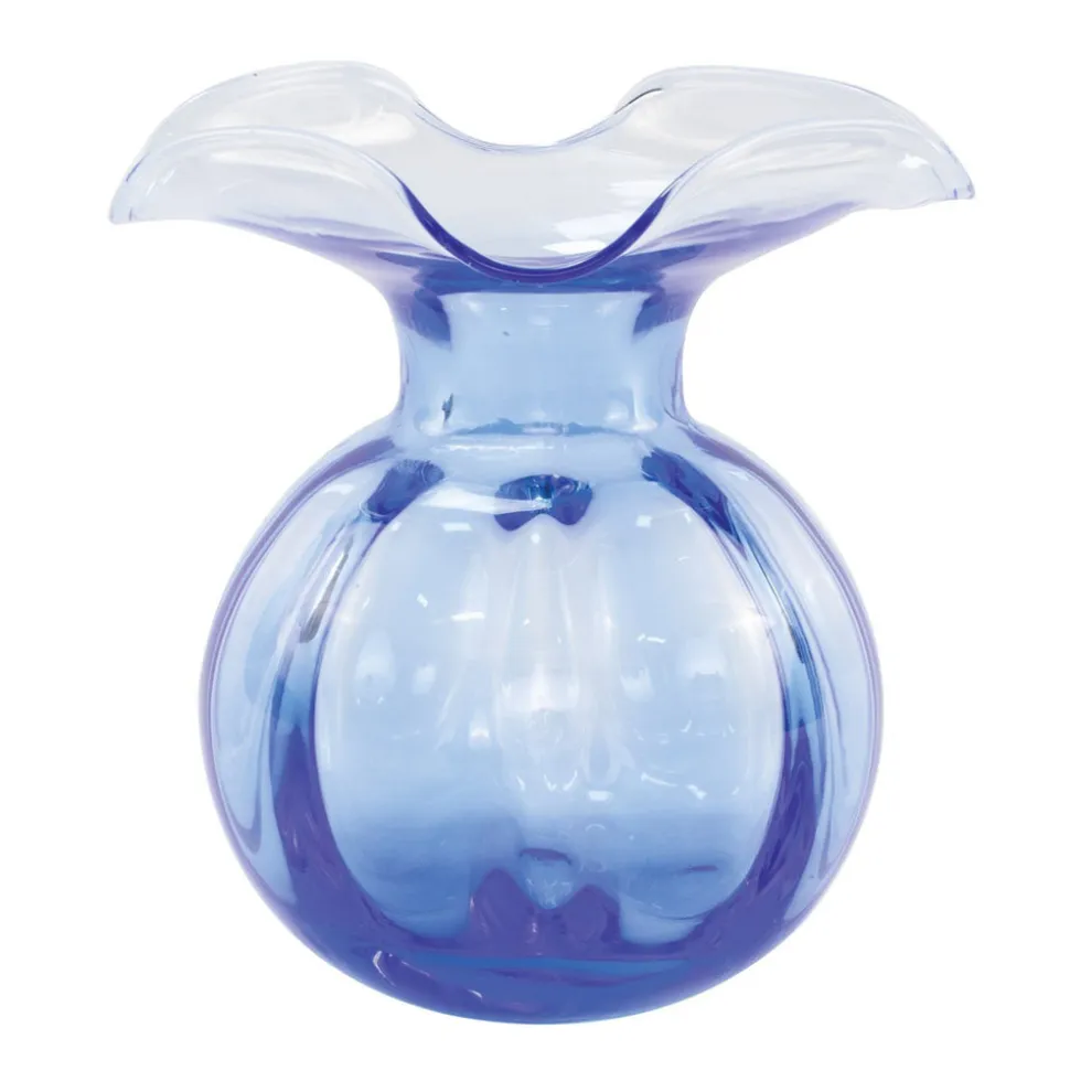 Hibiscus Glass Medium Fluted Vase