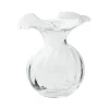 Hibiscus Glass Small Fluted Vase
