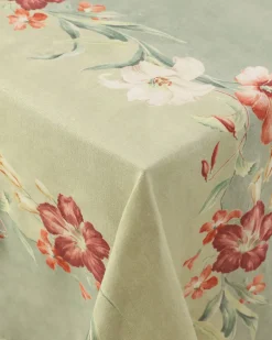 Hibiscus Sage Tablecloth