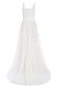 Hippolyta Ivory Floral A-Line Gown