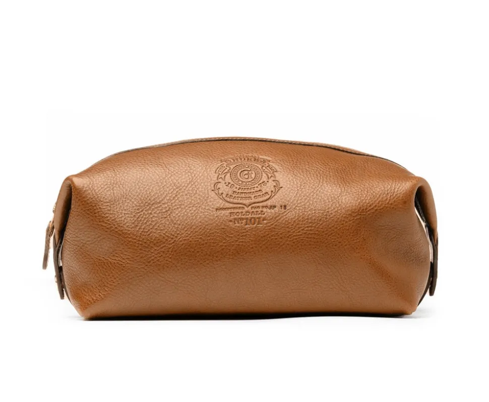 Holdall No. 101 Toiletry Bag in Vintage Tan Leather