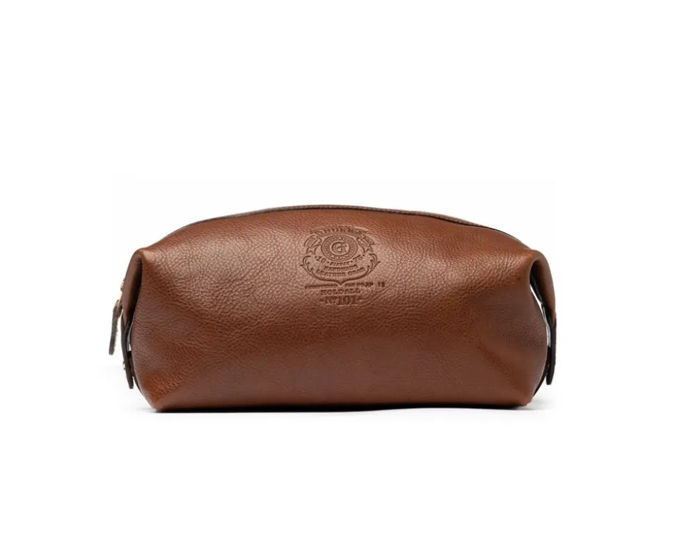 Holdall No. 101 Toiletry Bag in Vintage Tan Leather