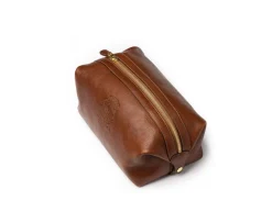Holdall No. 101 Toiletry Bag in Vintage Tan Leather