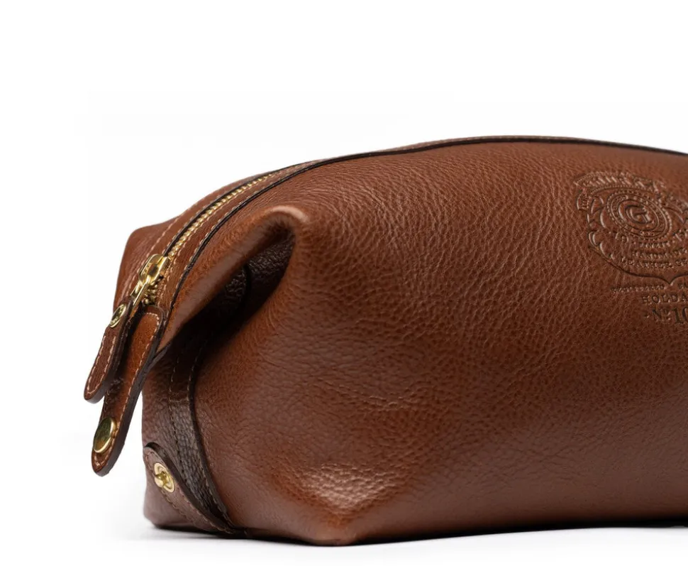 Holdall No. 101 Toiletry Bag in Vintage Tan Leather