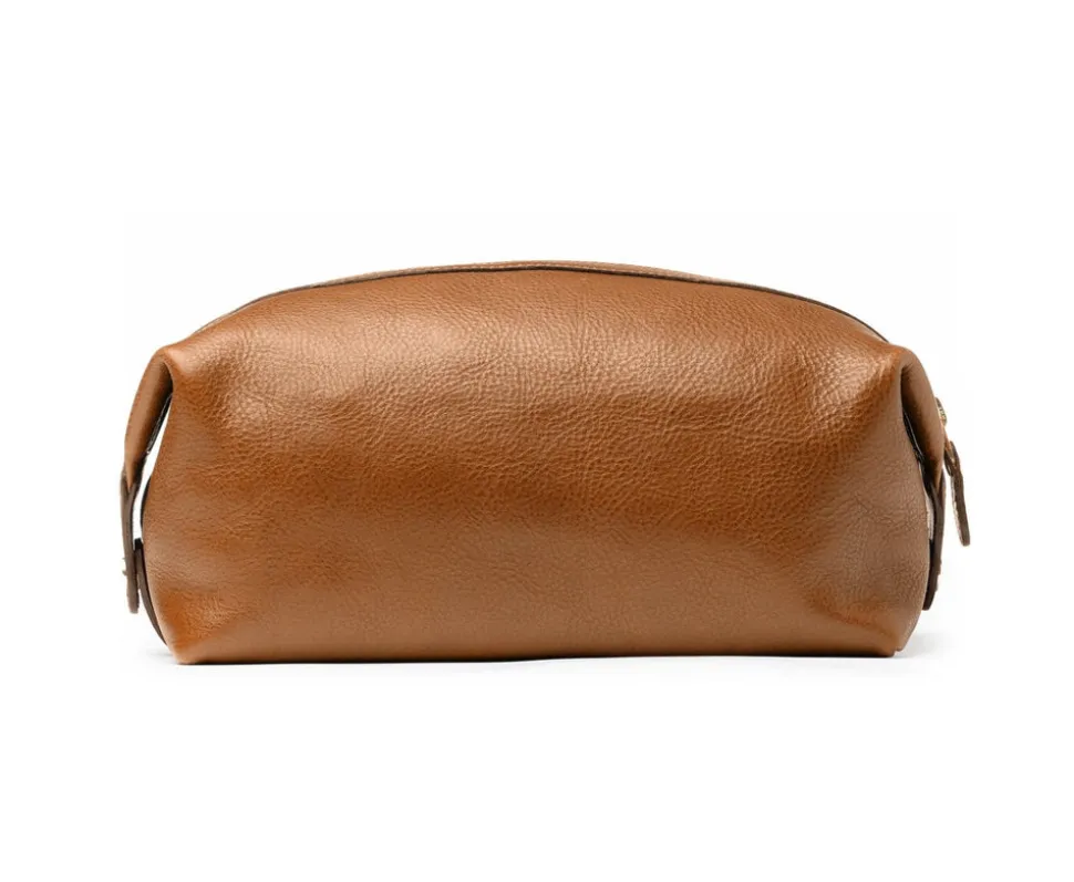 Holdall No. 101 Toiletry Bag in Vintage Tan Leather