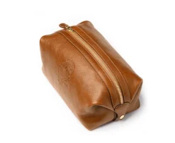 Holdall No. 101 Toiletry Bag in Vintage Tan Leather