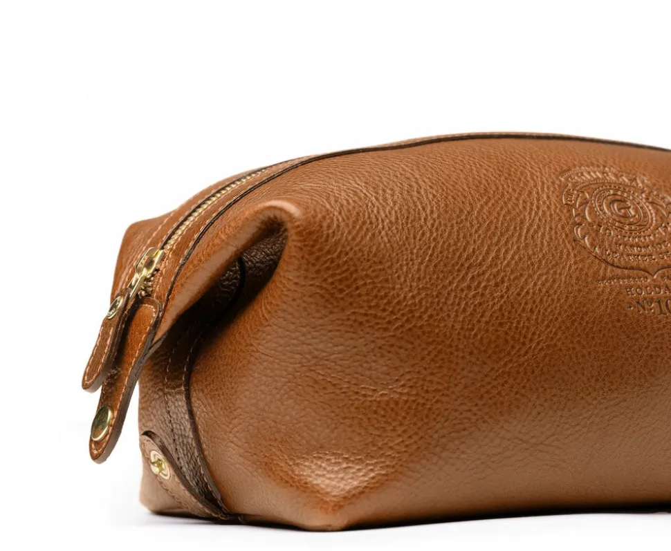 Holdall No. 101 Toiletry Bag in Vintage Tan Leather
