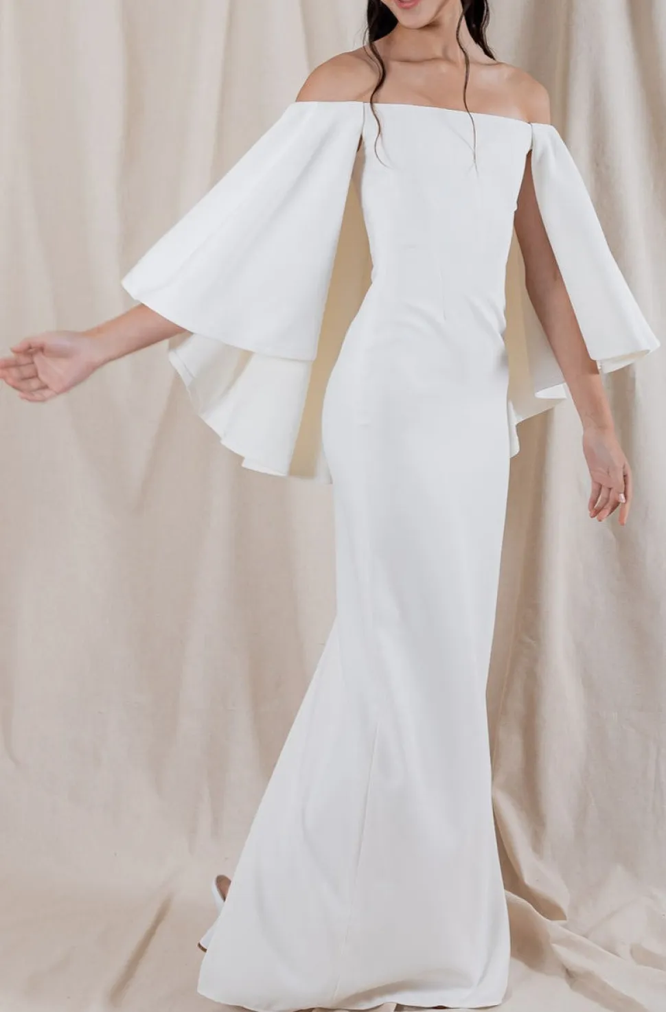 Holly Gown with Draped Back
