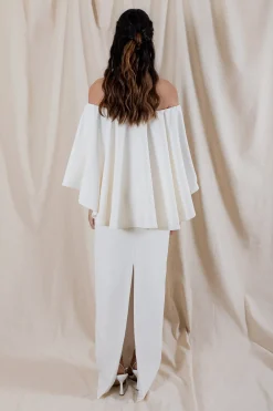 Holly Gown with Draped Back