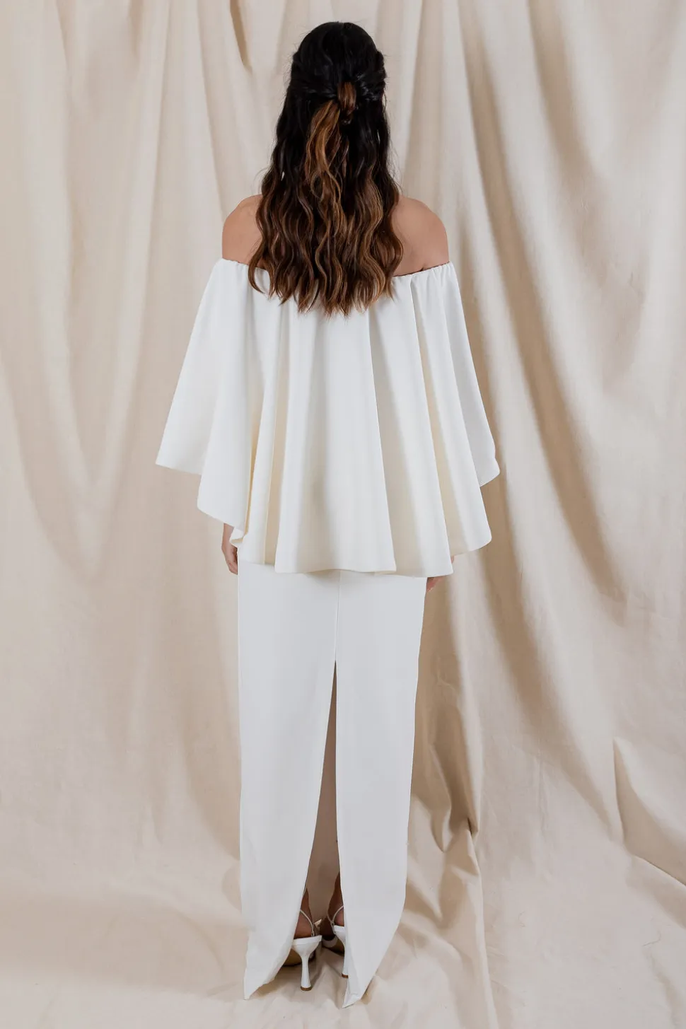 Holly Gown with Draped Back