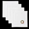 Holly Ribbon Wreath Cocktail Napkin Set