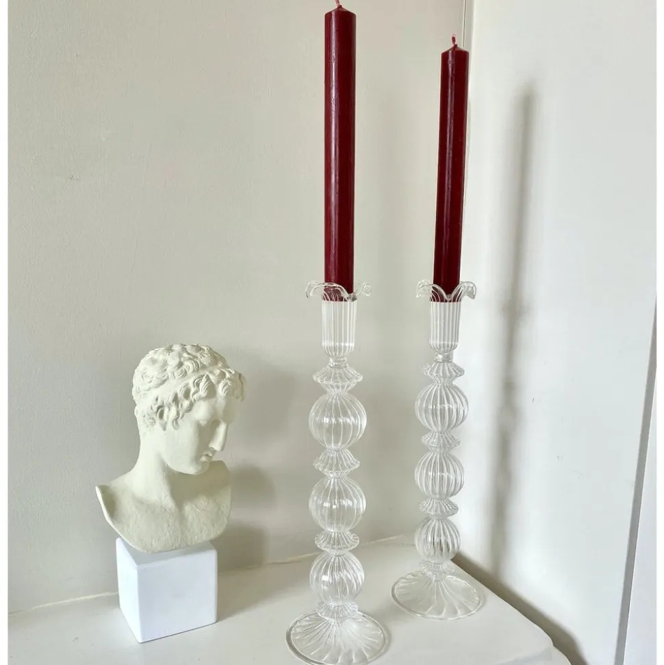 Horus Glass Candlestick
