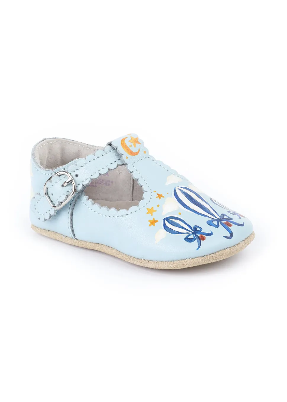 Hot Air Balloon Hand-Painted Baby Shoes