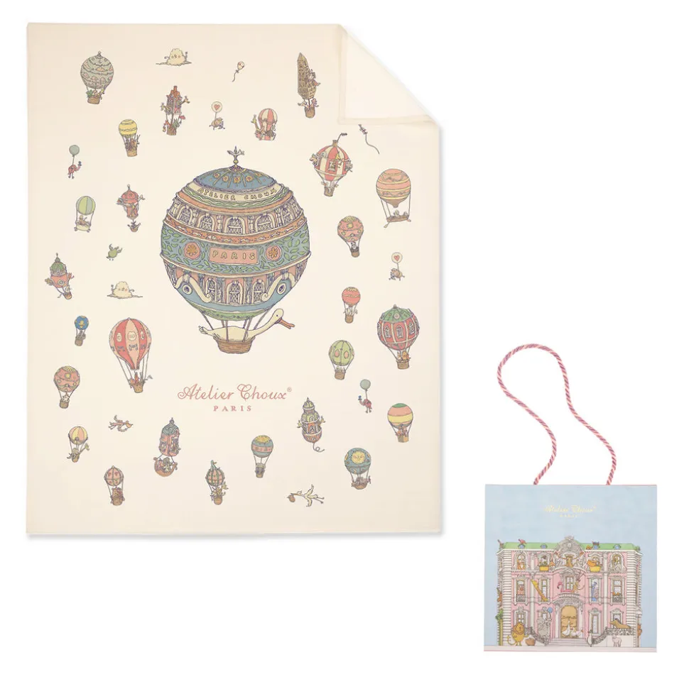 Hot Air Balloons Cashmere Blanket