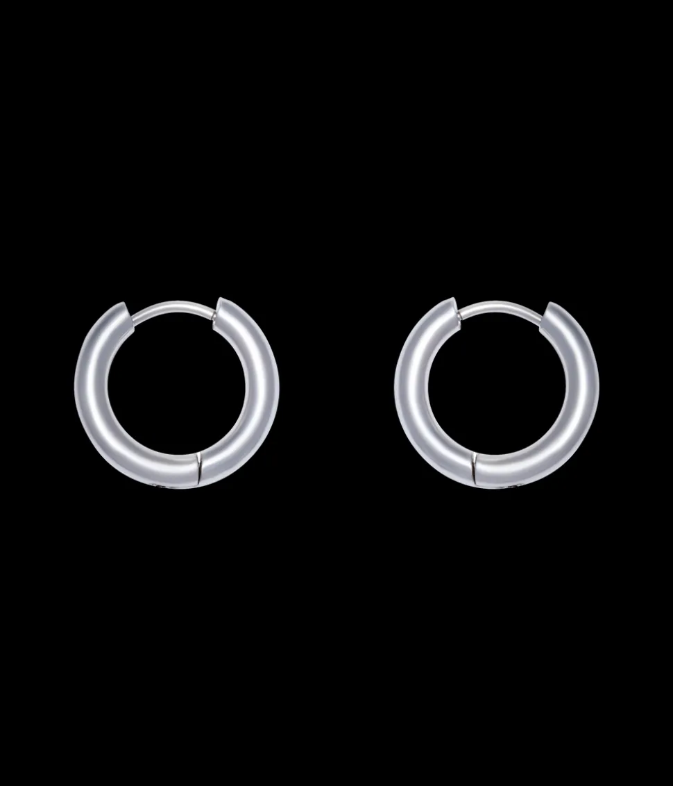 Huggie Hoops in Silver
