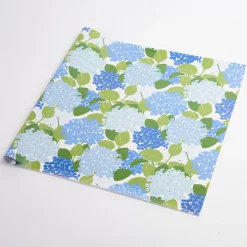 Hydrangea Wrapping Paper In Porcelain