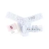 I Do Low Rise Thong & Garter Box Set