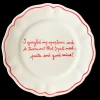 I Googled My Symptoms and It Turns Out I Only Need Good Pasta and Good Wine Scalloped Plate, Set of 6