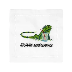 Iguana Margarita Cocktail Napkins, Set of 4