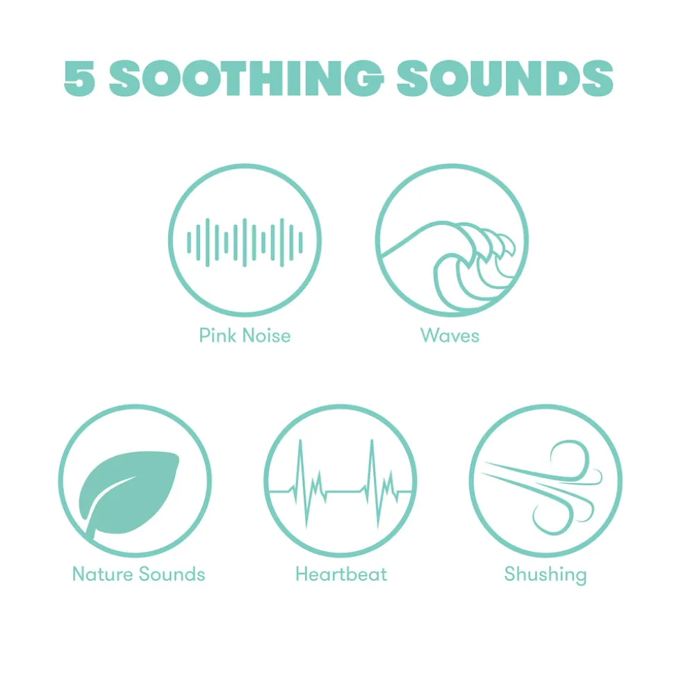 2-in-1 Portable Sound Machine & Nightlight