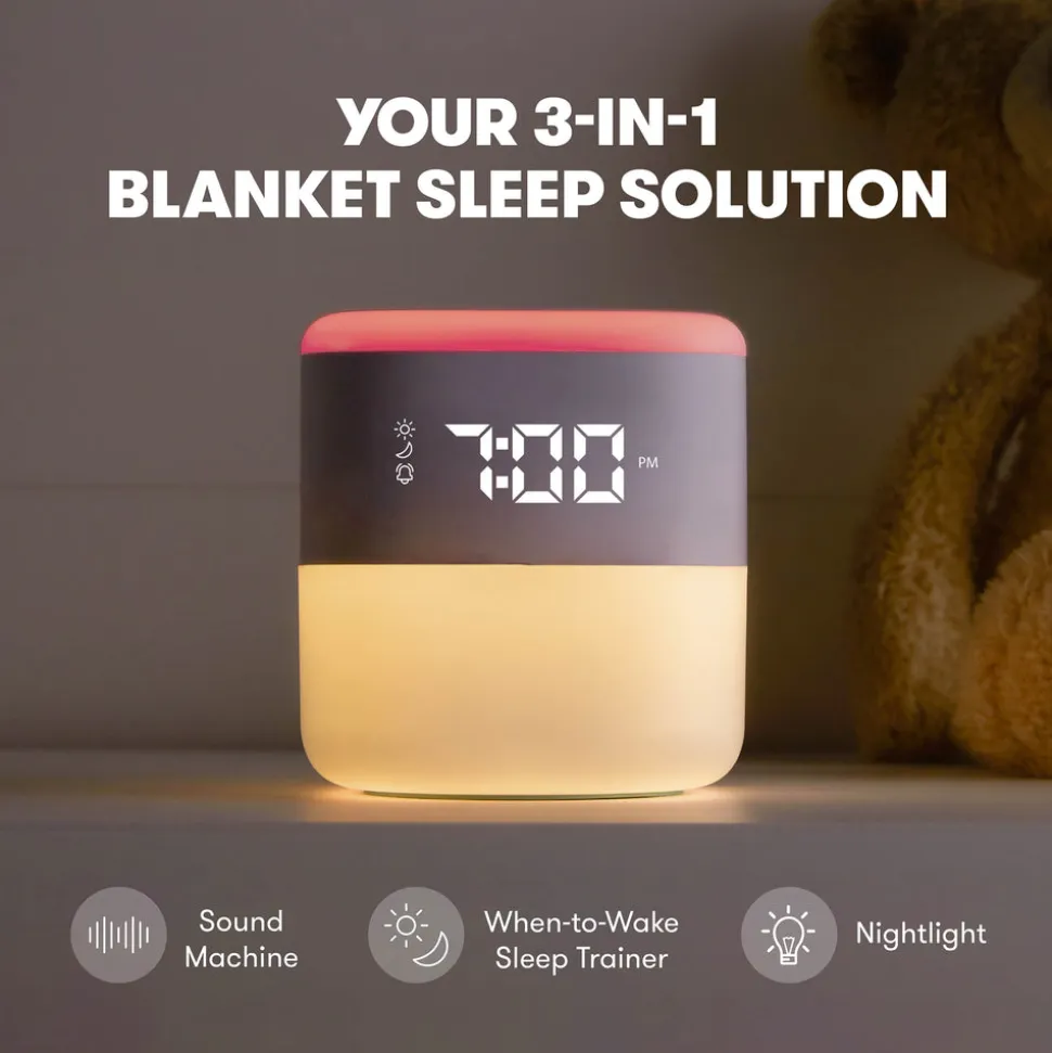 3-in-1 Sound Machine + When-To-Wake Clock + Nightlight