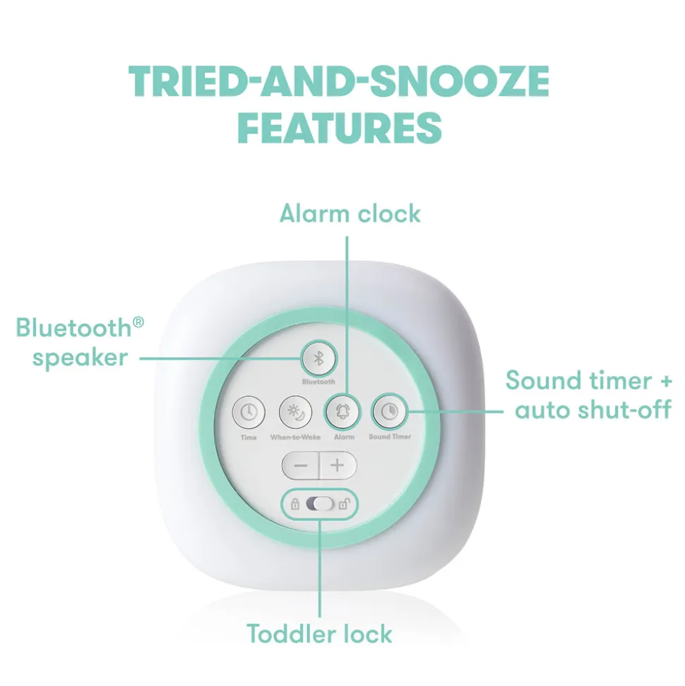 3-in-1 Sound Machine + When-To-Wake Clock + Nightlight