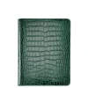 9-Inch Wire-O-Notebook in Crocodile Embossed Leather
