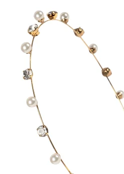 Ines Crystal Pearl Headband