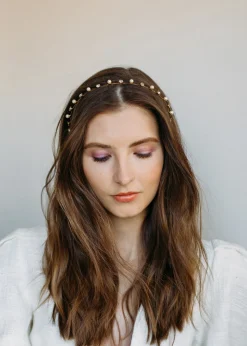 Ines Crystal Pearl Headband