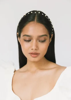 Ines Crystal Pearl Headband