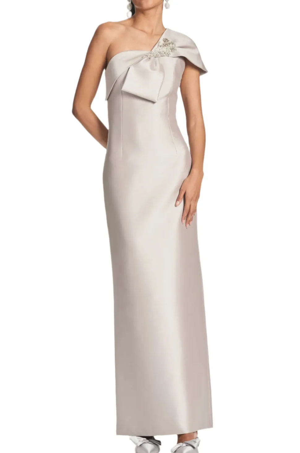 Ines Gown in Frosty Pewter