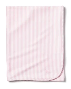 Infant’s Pima Cotton Pink Stripes Blanket