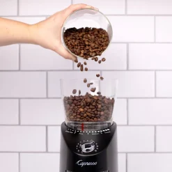 Infinity Plus Conical Burr Coffee Grinder in Black