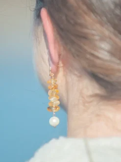 Ingrid Earrings in Yellow