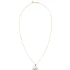 Inseparable Pearl Necklace in Pearl & Red Sapphire