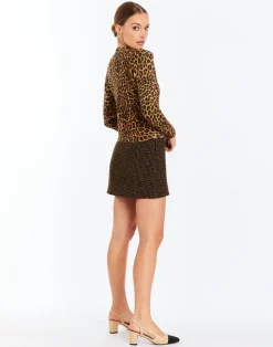 Isabel Cardigan in Leopard Brown