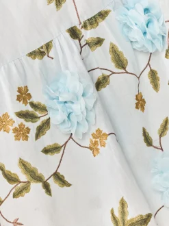 Isabel Dress in Lotus Garden Blue