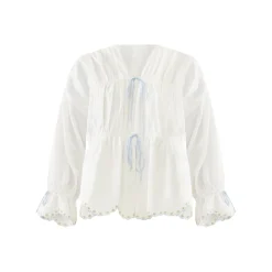 Isle Top in White Whimsy