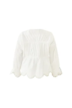 Isle Top in White Whimsy
