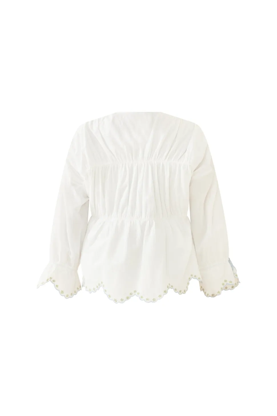 Isle Top in White Whimsy