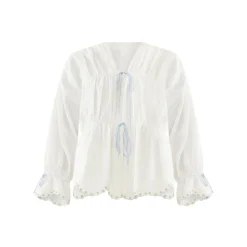 Isle Top in White Whimsy