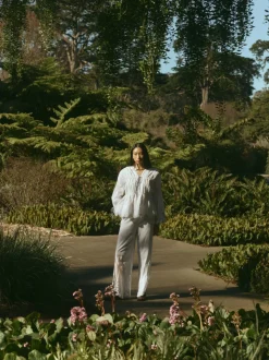 Isle Top in White Whimsy