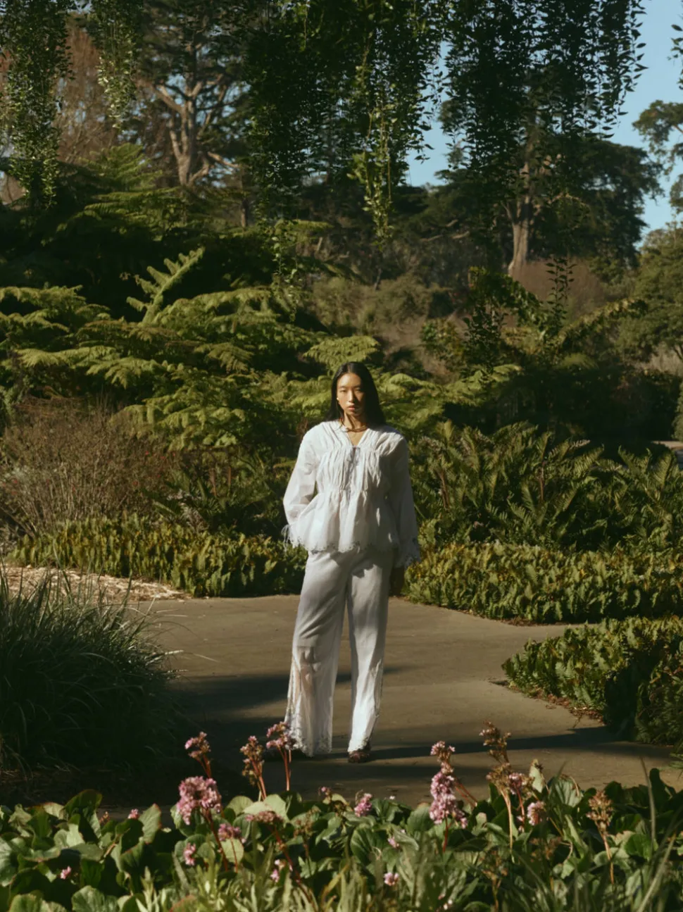 Isle Top in White Whimsy