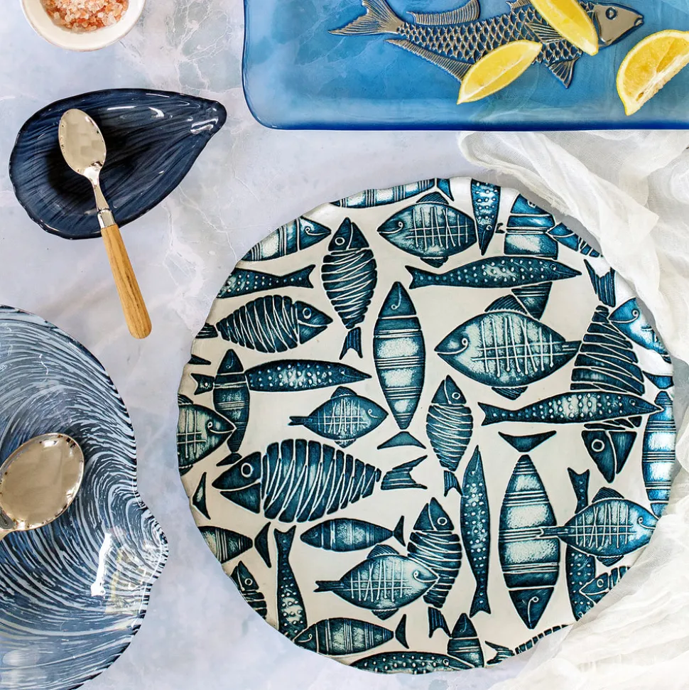 Isola Glass Round Platter