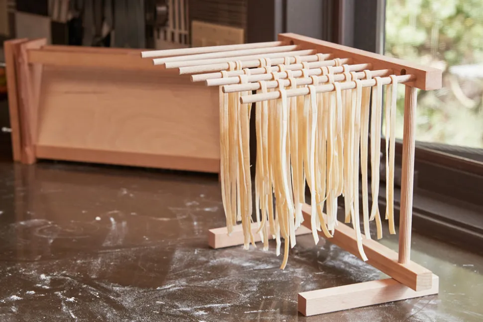 Italian Beechwood Collapsible Pasta Drying Rack