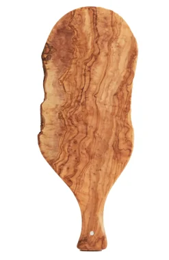 Italian Olivewood Charcuterie Board with Paddle Handle