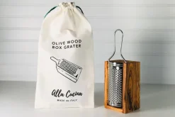 Italian Olivewood Parmesan Cheese Box Grater