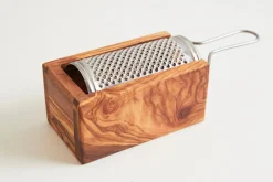 Italian Olivewood Parmesan Cheese Box Grater