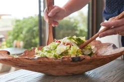 Italian Olivewood Root Salad Bowl