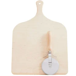 Italian Pizza Making Set with Peel & Slicer